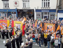Durham Miners Gala marching band