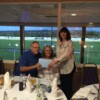 Presentation to ex-President Jimmy Jamieson by Branch Secretary Joy Thompson