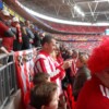 In our seats waiting for match to start
