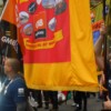 Kaveh Damestani carrying Northern banner