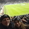 Davy and Lynne Clegg at Newcastle match
