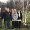 Officers at Derrick's tree