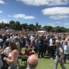 Huge crowds gathering