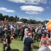 Huge crowds gathering