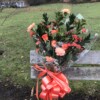Flowers in memory of Derrick