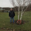 Denis Smithson paying his respects
