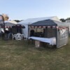Setting the marquee up - Gala morning