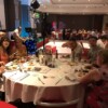 Members enjoying the buffet