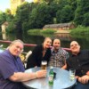 Former General Secretary Paul Kenny with Branch Officer David Clegg and Reps Kaveh and Karen Damestani