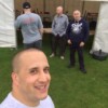Early morning start to set up the GMB tent