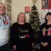 David, Tracy and Joy with their Xmas jumpers - Donations to Chairman's Charity (Royal British Legion)