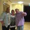 Paul Kenny, Kaveh and Karen at GMB Social Night