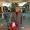 Les Timbey laying wreath on behalf of branch