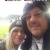 Full time officer David Clegg and his wife Lynne at St James' Park