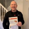 Brian Hughes with his M and S vouchers